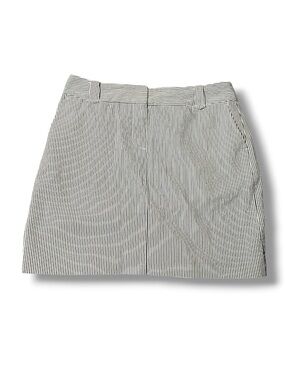 LOFT Gray and White Mini Pencil Skirt